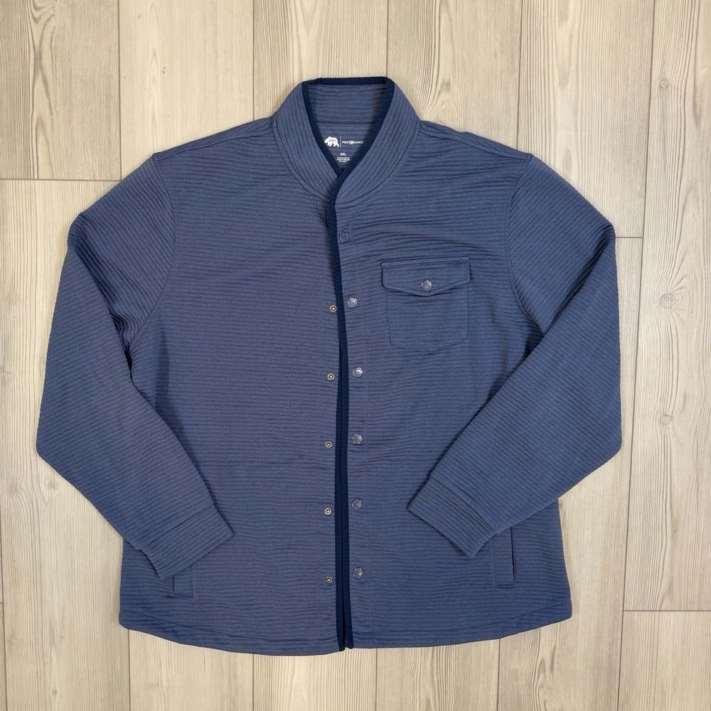 Onward Reserve Mens Cloud Quilt Snap Performance Jacket Blue Mens Size‎ XXL